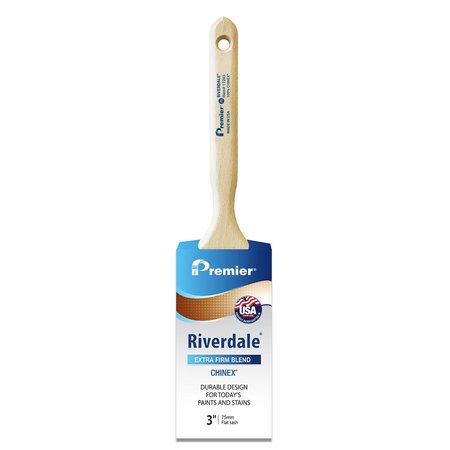 RIVERDALE Premier  3 in. Extra Stiff Flat Sash Paint Brush 17263